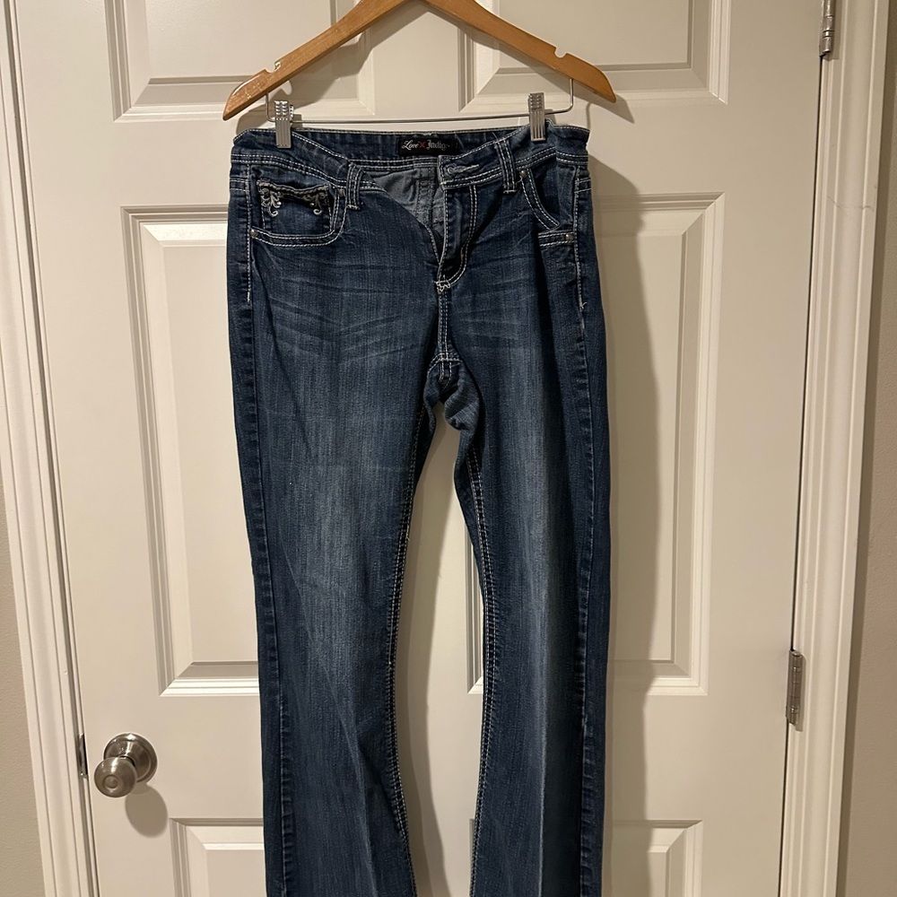Women’s size 12 Love Indigo designer jeans
